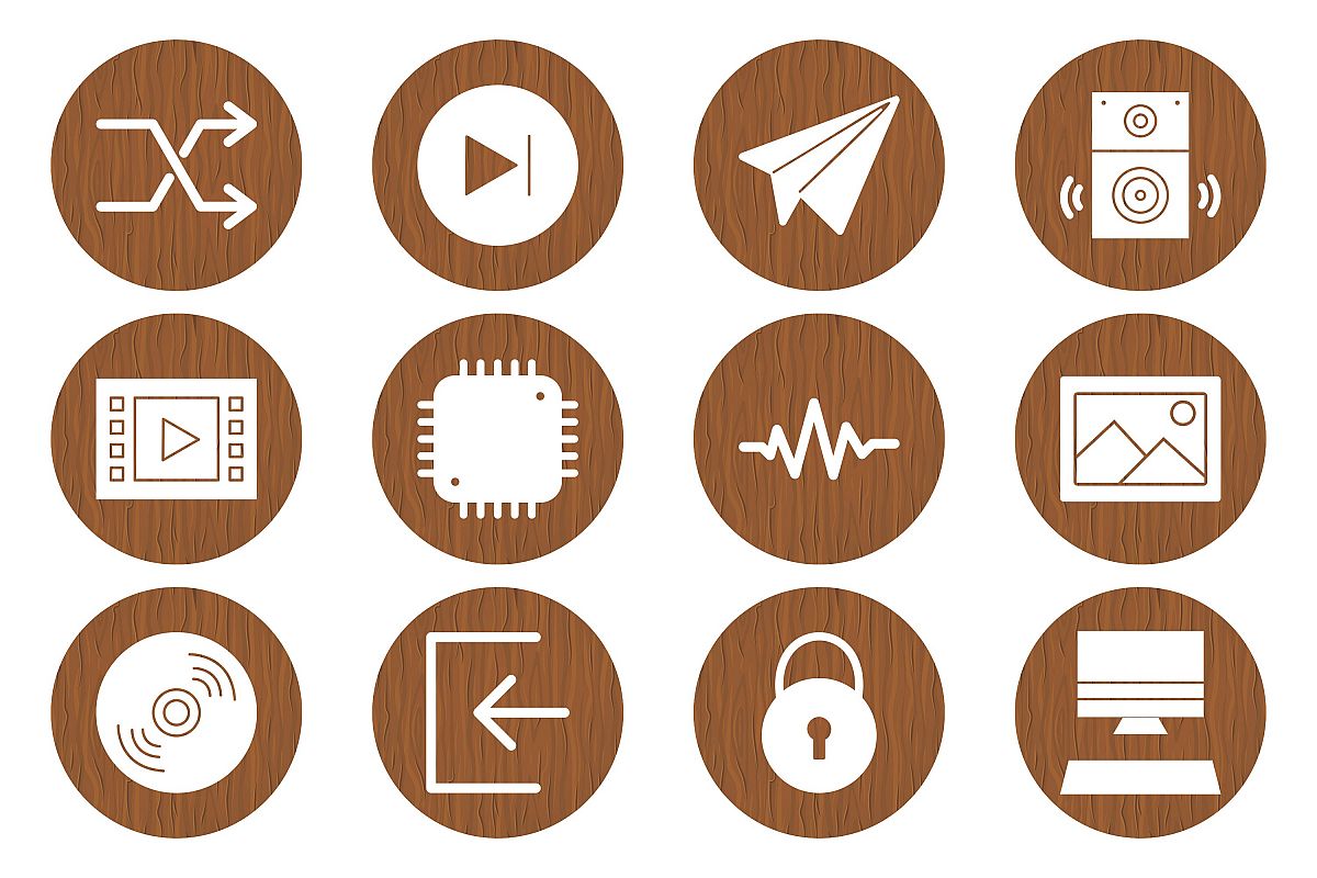 Set Of Multimedia Icons example image 1
