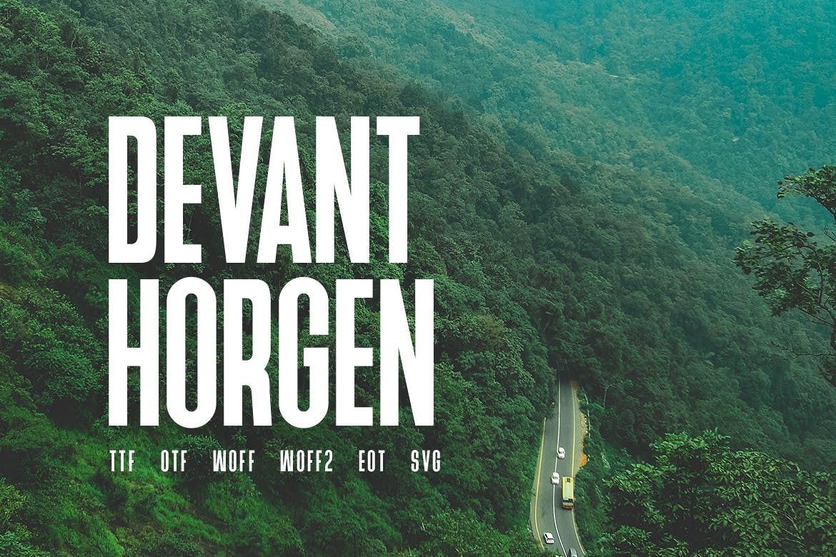 Devant Horgen - Modern Typeface with WebFont example image 1
