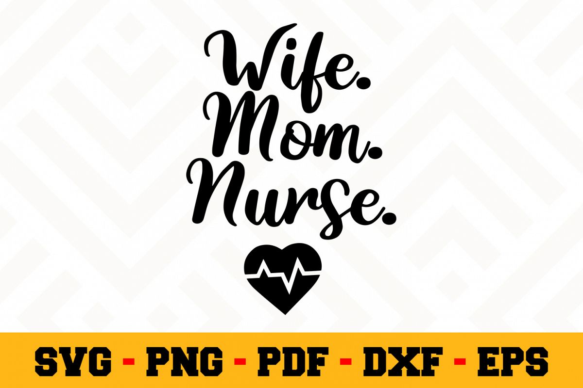 Nurse SVG Design n599 | Nurse SVG Cut File example image 1