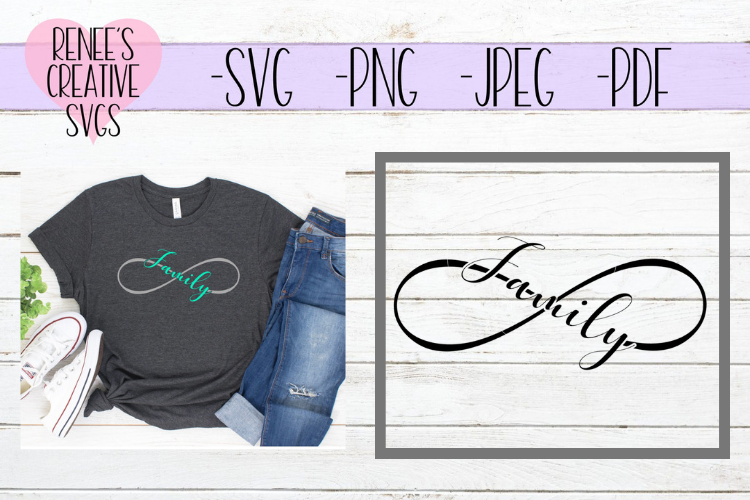 Infinity Family | Family | SVG Cutting File example image 1