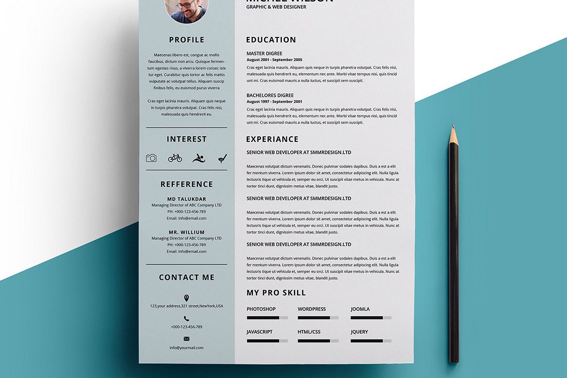 Clean Resume example image 1