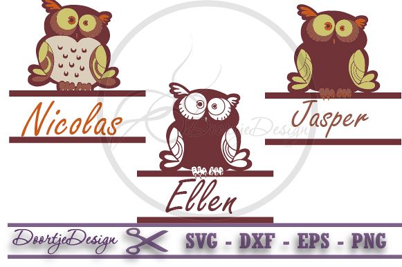 Download Split Monogram Owl SVG, Split Owls Monogram Svg Frame ...