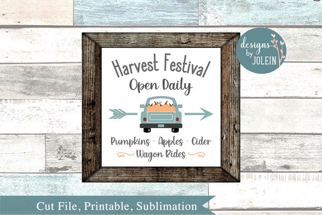 Harvest Festival SVG, png, eps, sublimation, DXF, Printable example image 1