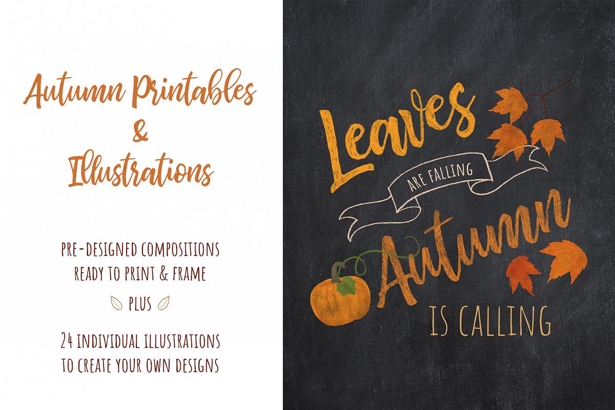 Autumn Printables & Illustrations example image 1