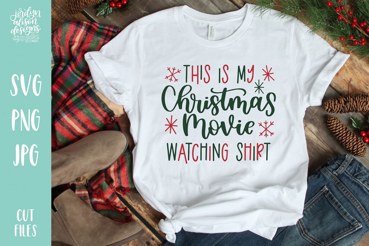 Download Christmas Movie Watching Shirt, Winter Holiday SVG File ...