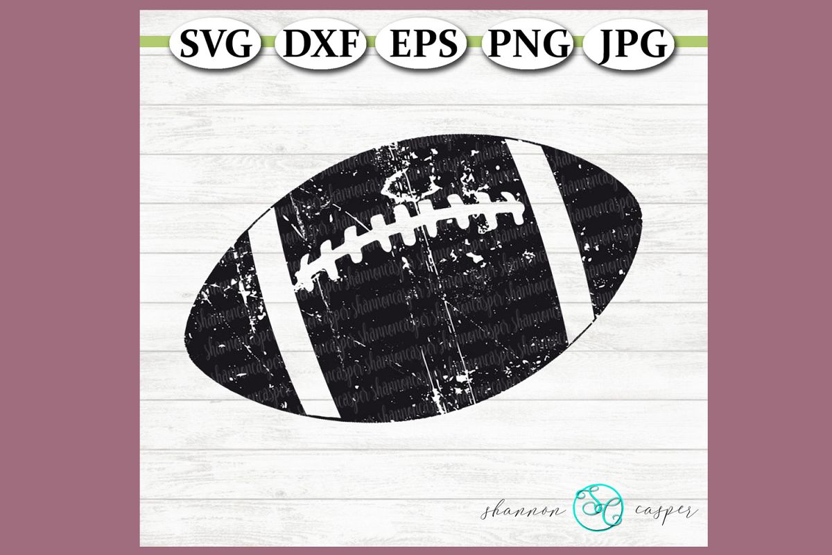 Football -Distressed Grunge example image 1