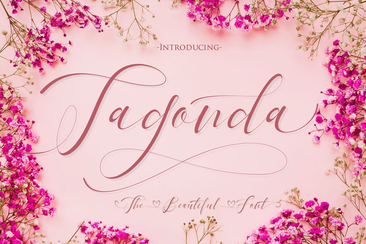 Tagonda The Beautiful Font example image 1