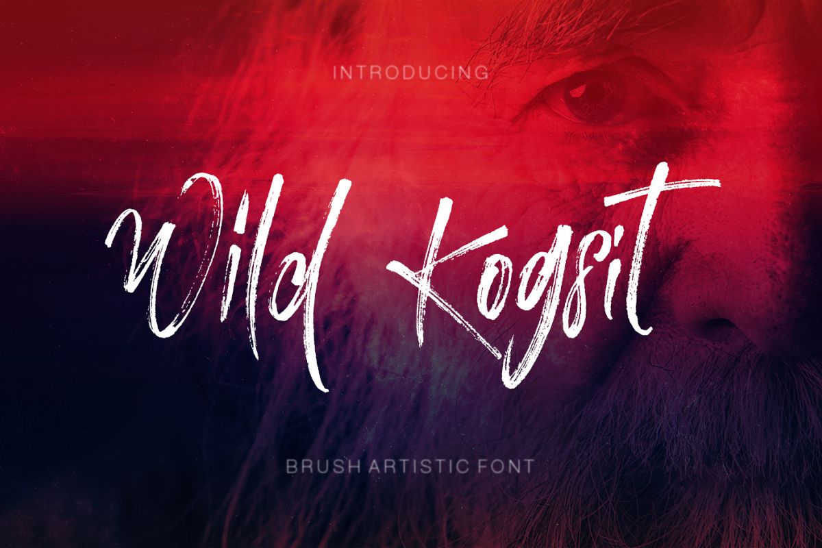 Wild Kogsit Artistic Script Font example image 1