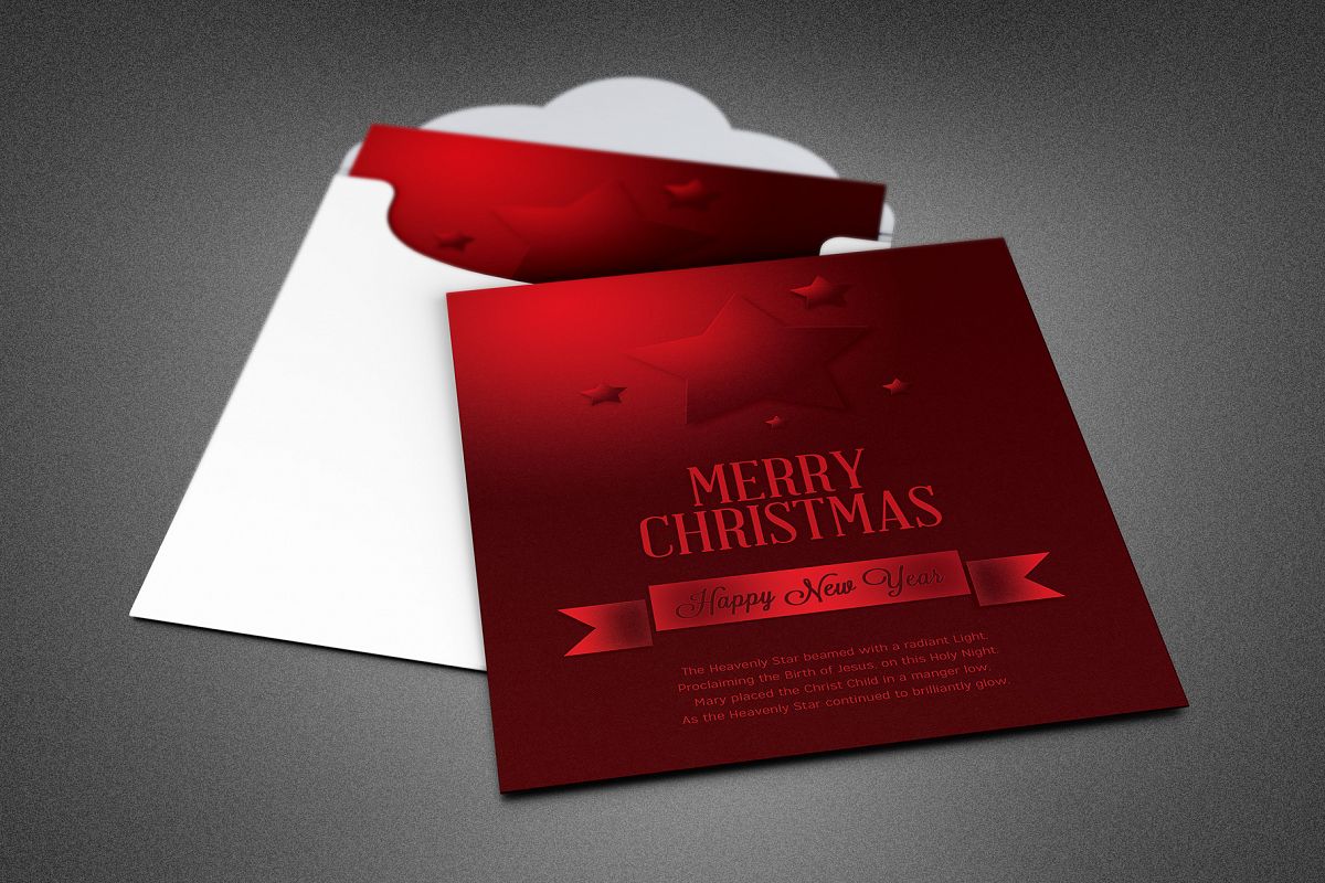 Christmas Star Greeting Card example image 1