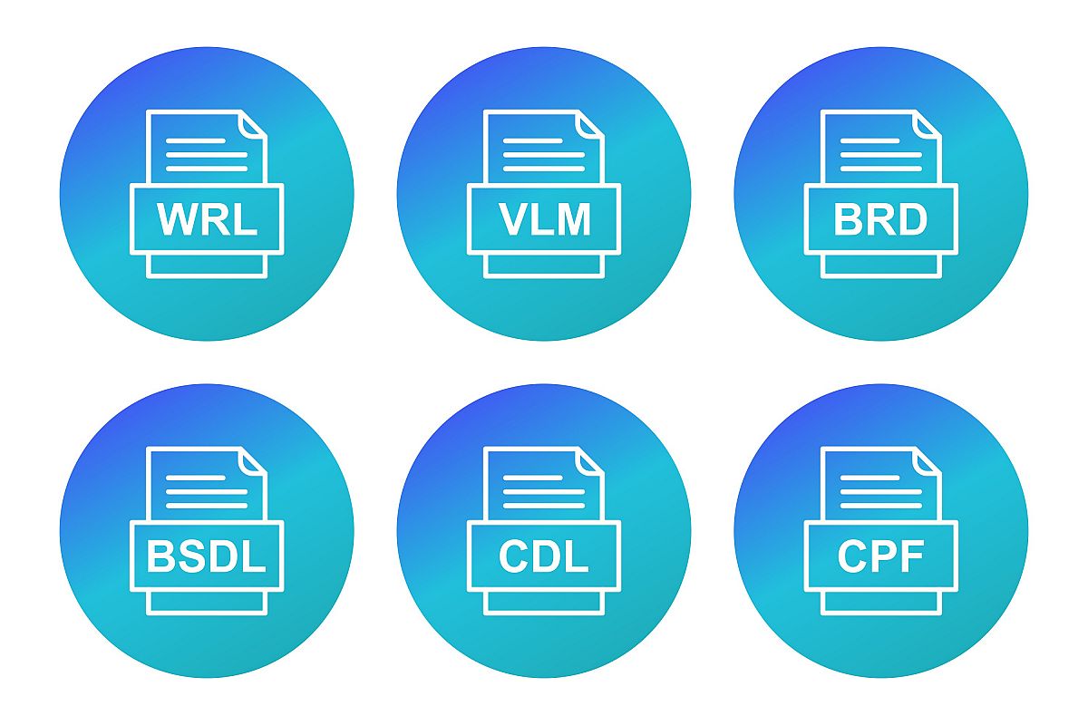 Set Of File Formats Icons example image 1