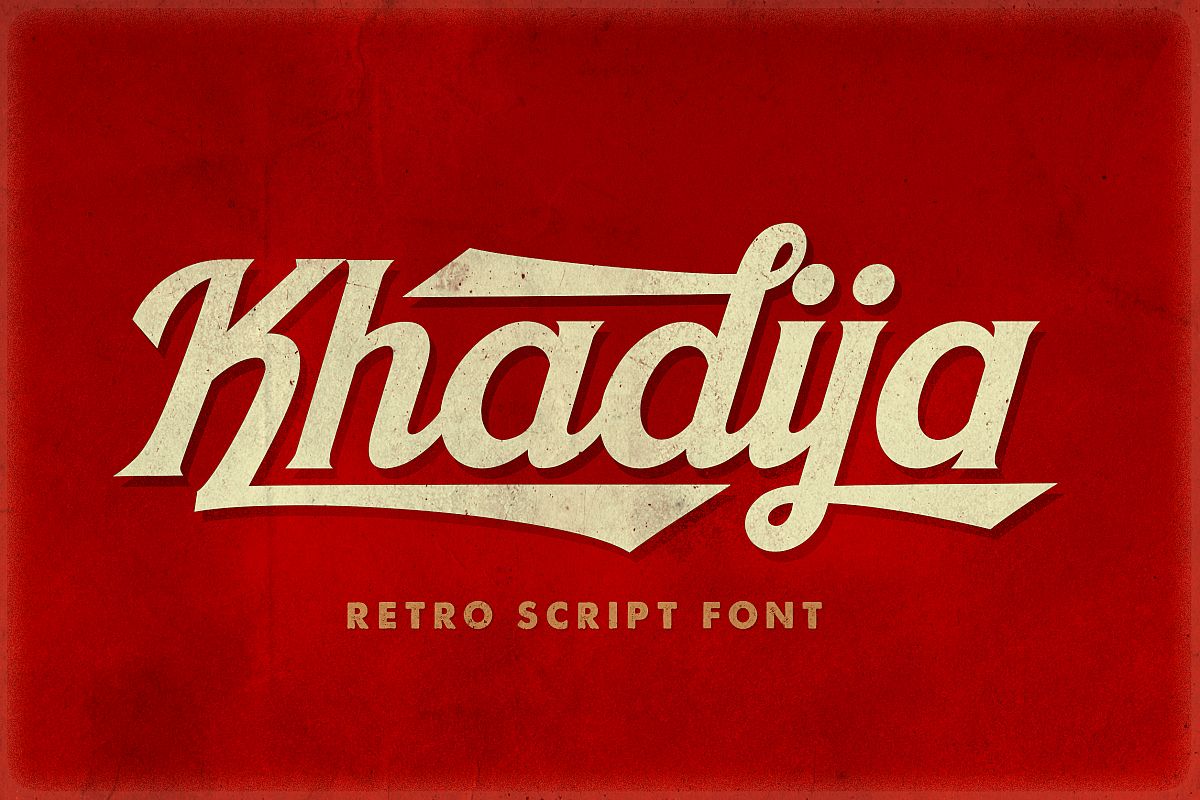 Khadija Script - 4 Fonts example image 1