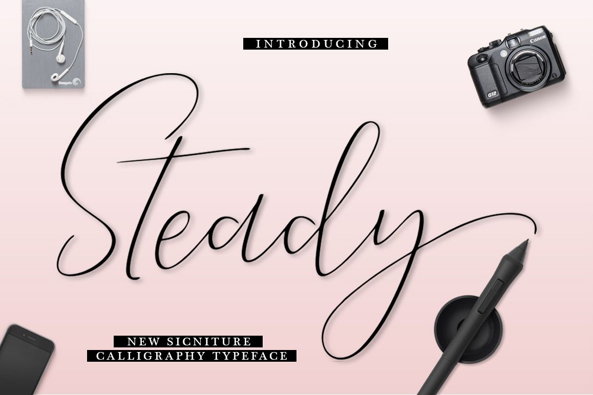 Steady Script example image
