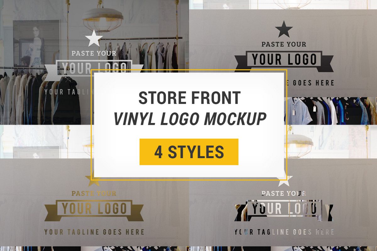 Store Front Vinyl Logo Mockup example image 1