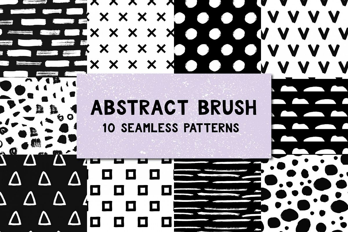 Abstract brush patterns example image 1
