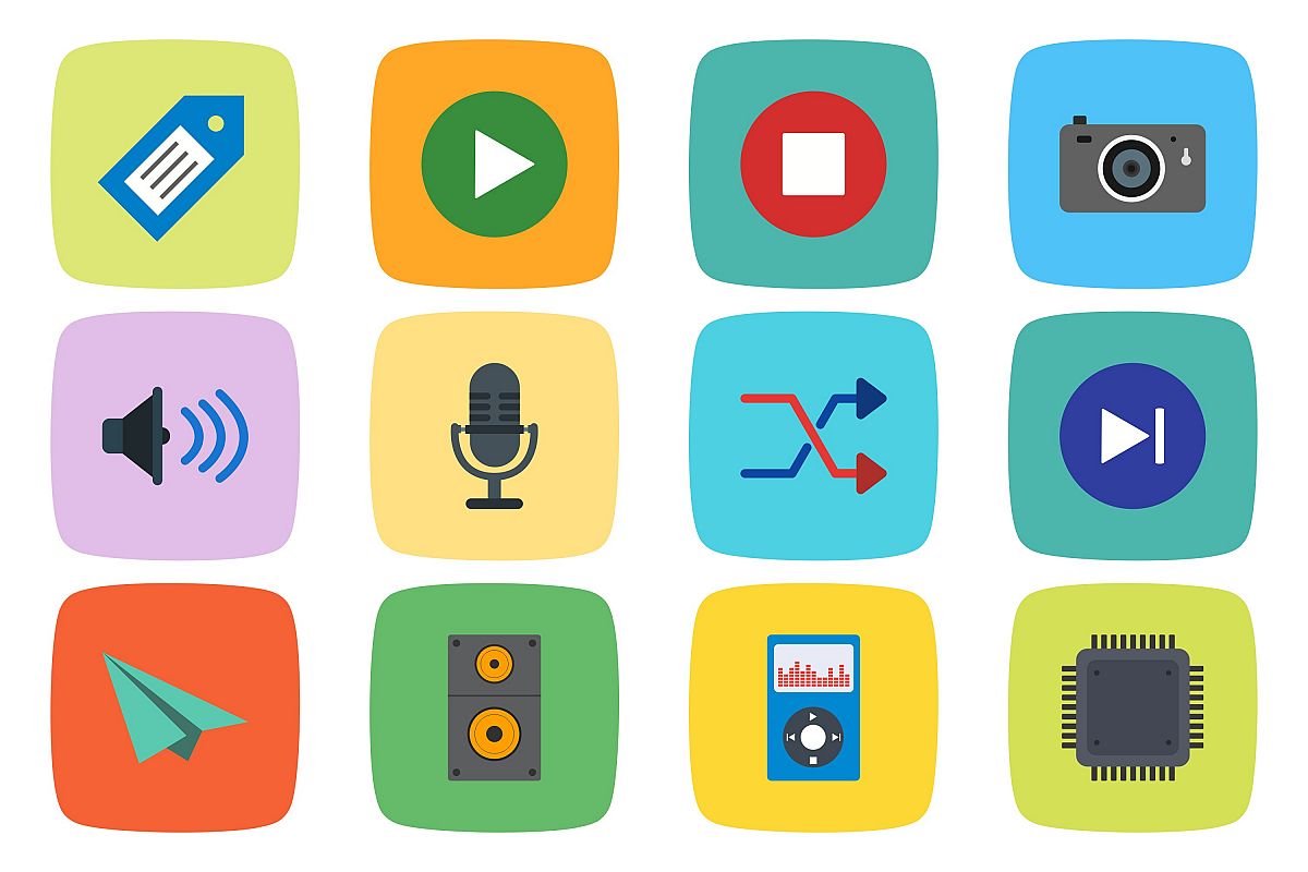 Set Of Multimedia Icons example image 1