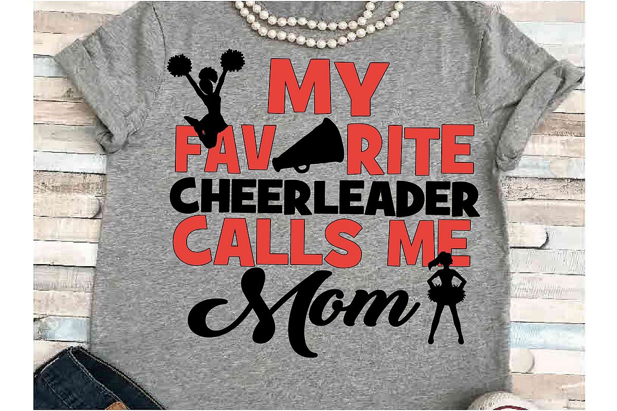 Cheer SVG DXF JPEG Silhouette Cameo Cricut Mom Cheerleader example image 1