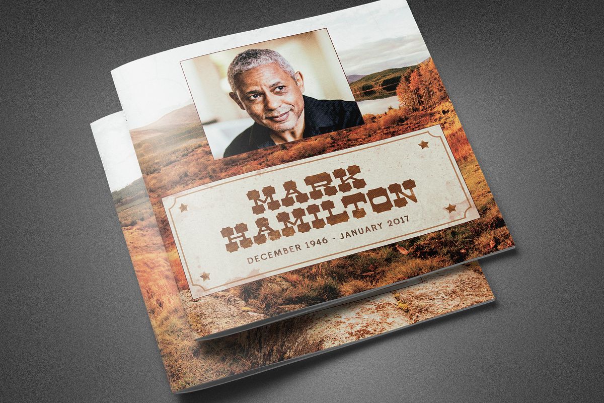 Rocky Mountain Funeral Program example image 1