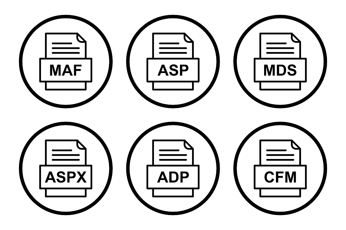 Set Of File Formats Icons example image 1
