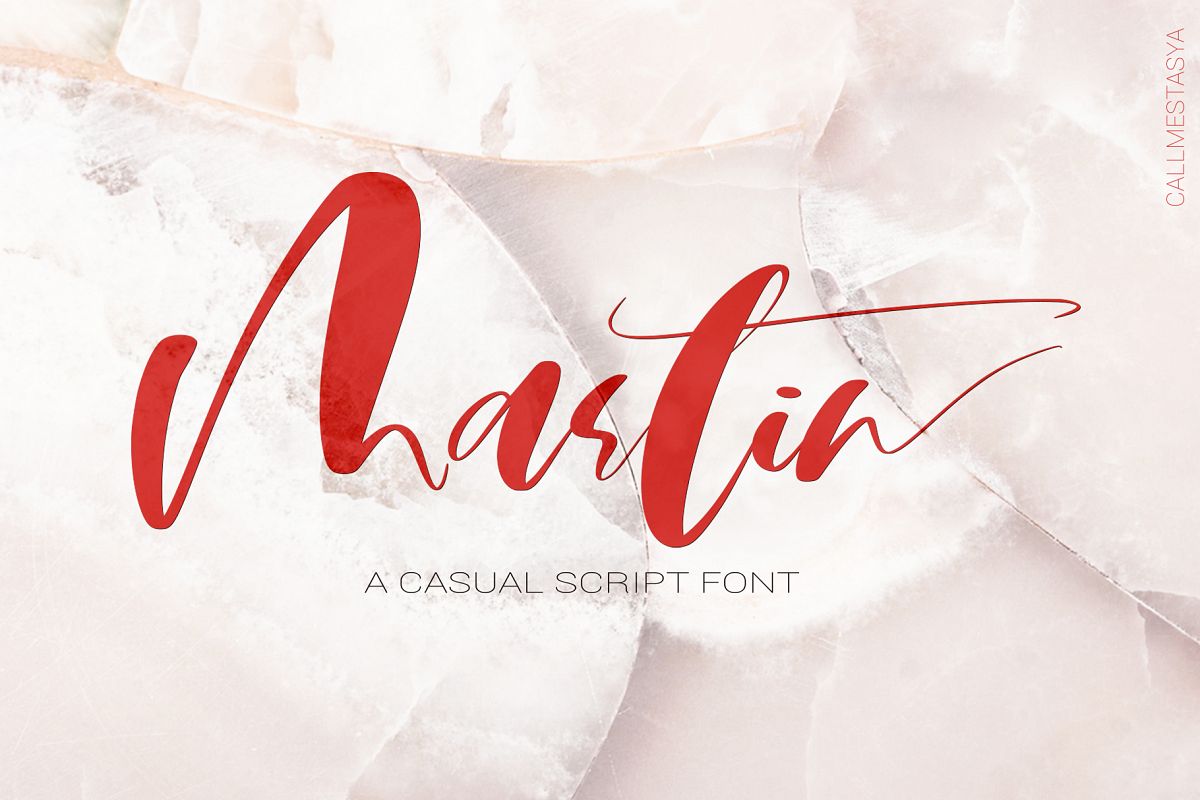Martin Script Font example image 1