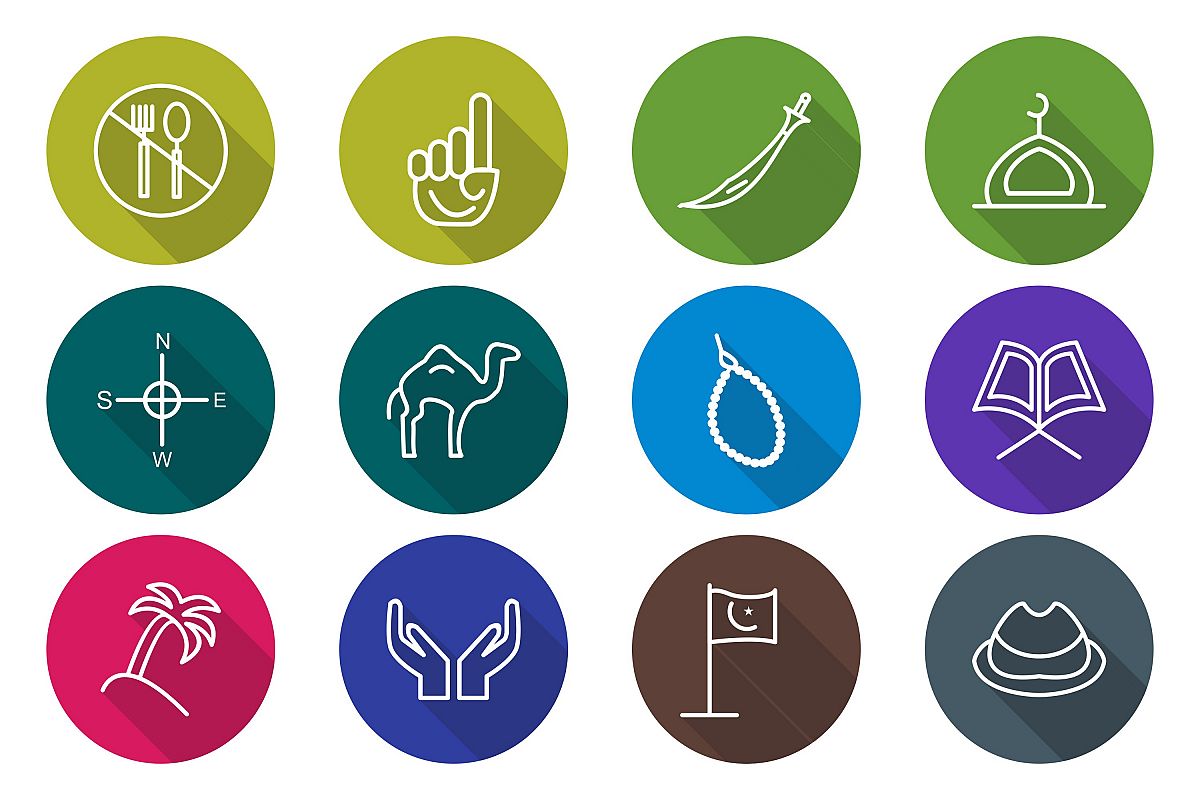 Set Of Ramadan Icons example image 1
