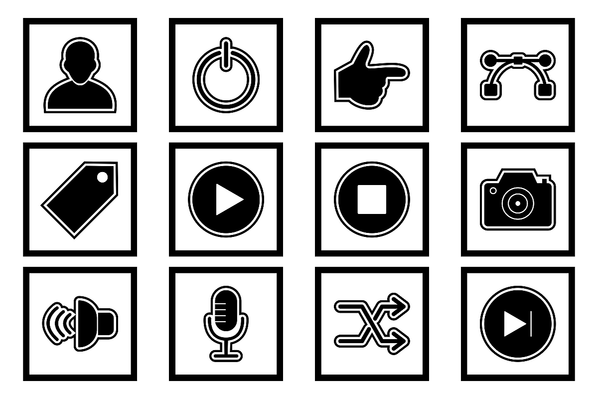 Set Of Multimedia Icons example image 1