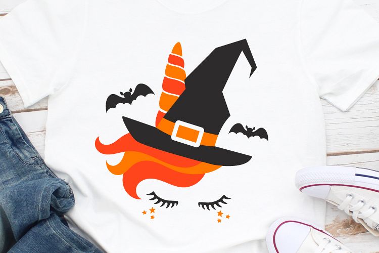 Halloween Unicorn Svg, Unicorn Svg, Halloween Svg example image 1