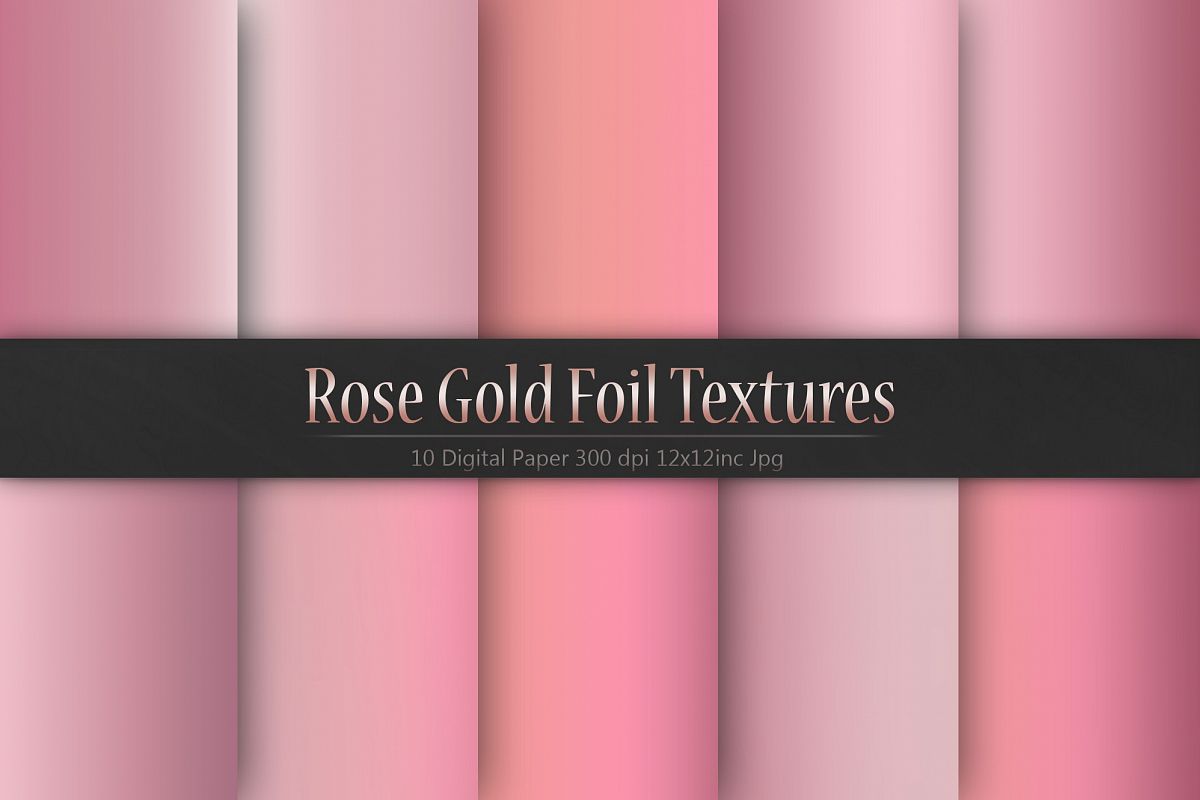 Rose Gold Foil Textures example image 1