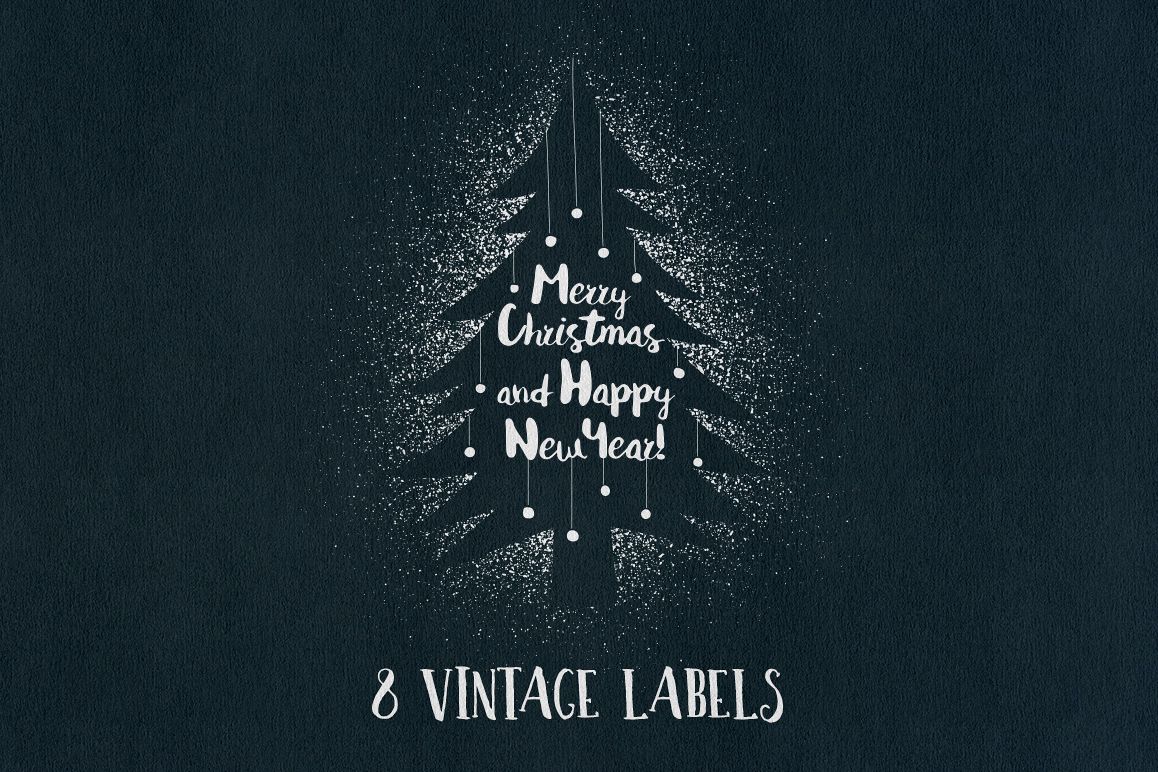Vintage Christmas Labels example image 1