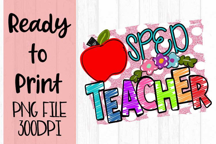 Sp Ed Teacher Bright Ready to Print example image 1