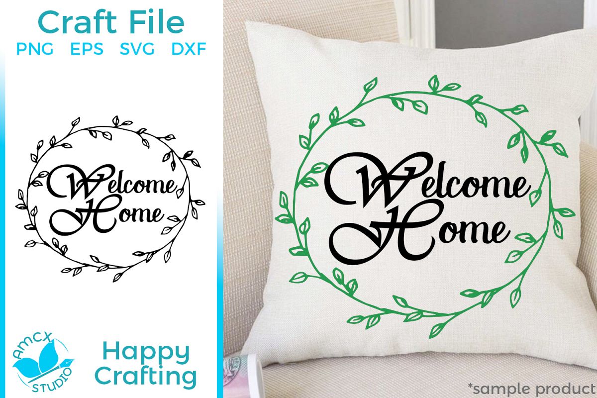 Welcome Home - Home decor craft file example image 1