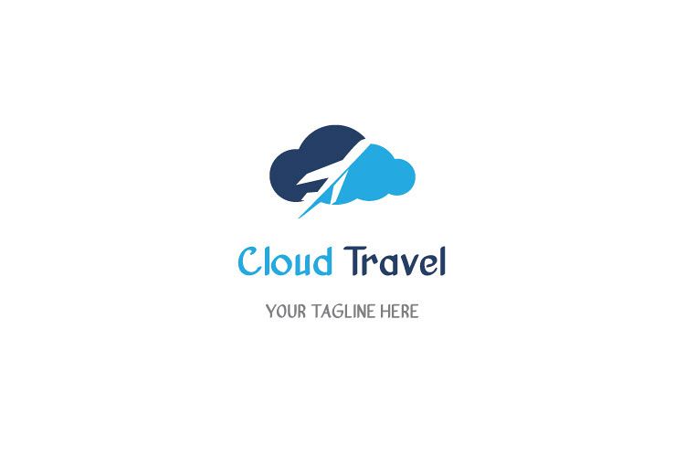 Travel Cloud Shape Logo example image 1