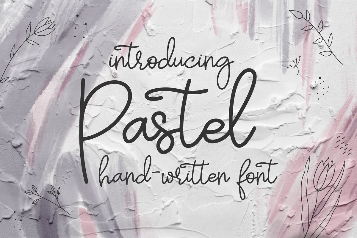 Pastel | hand-written font example image 1