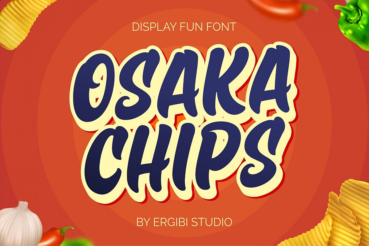 Osaka Chips "Fun Font" example image 1
