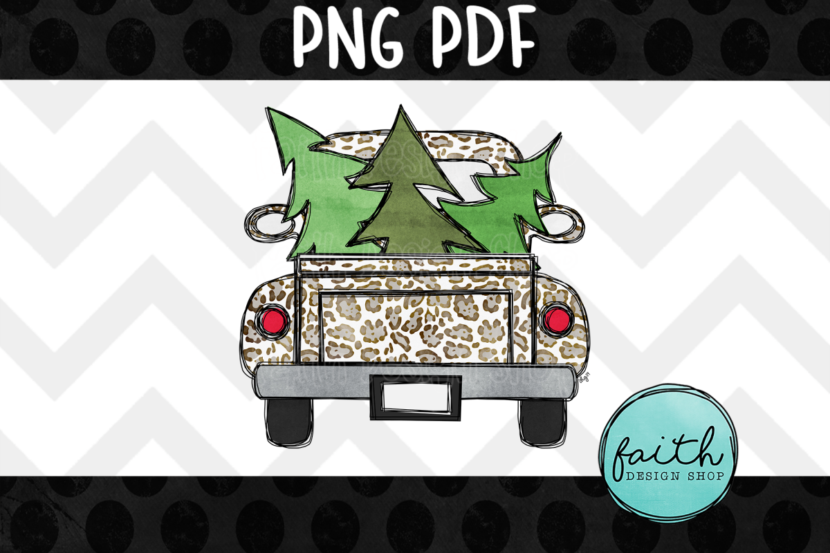 Christmas Trees with Truck example image 1