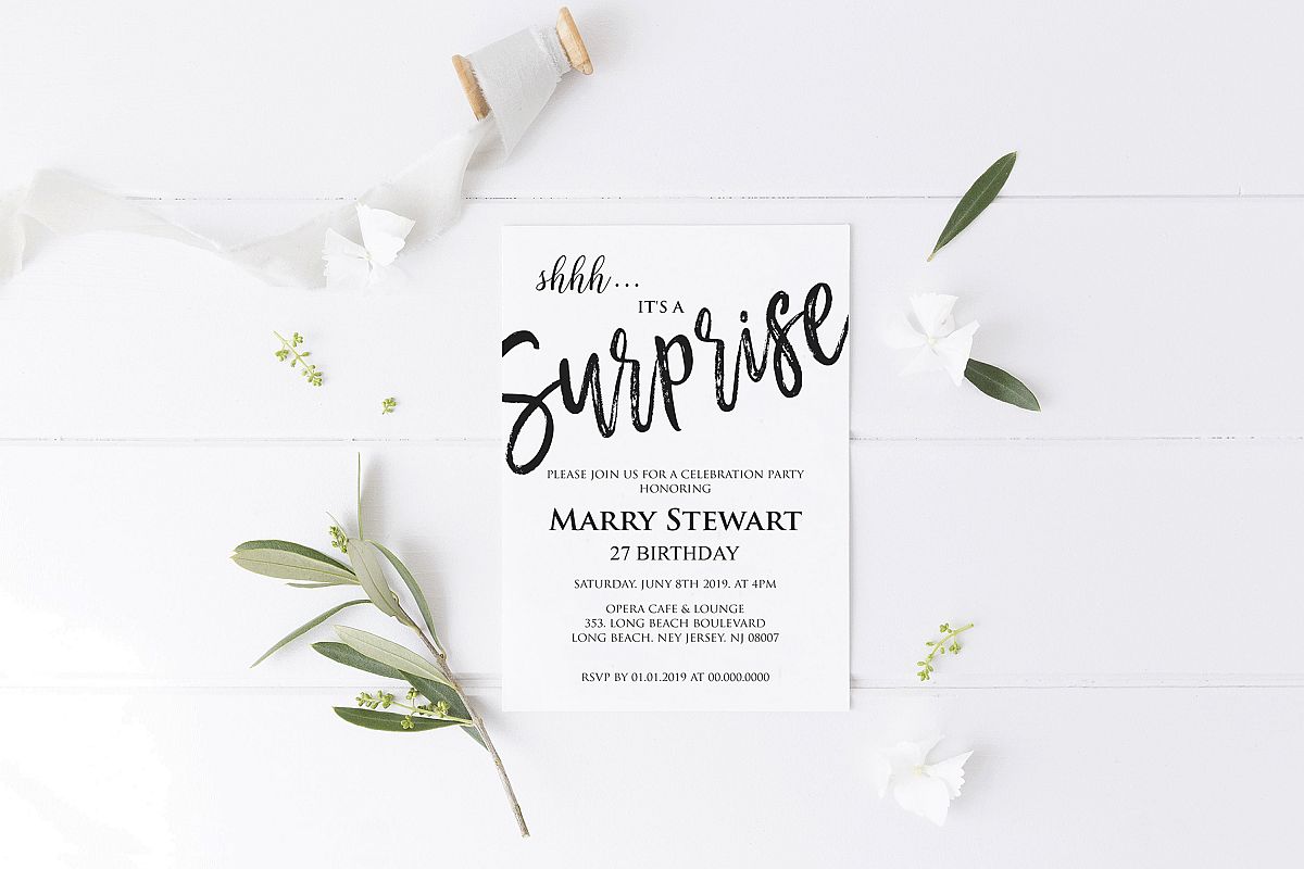 Birthday Invitations, Birthday Invitations Template example image 1