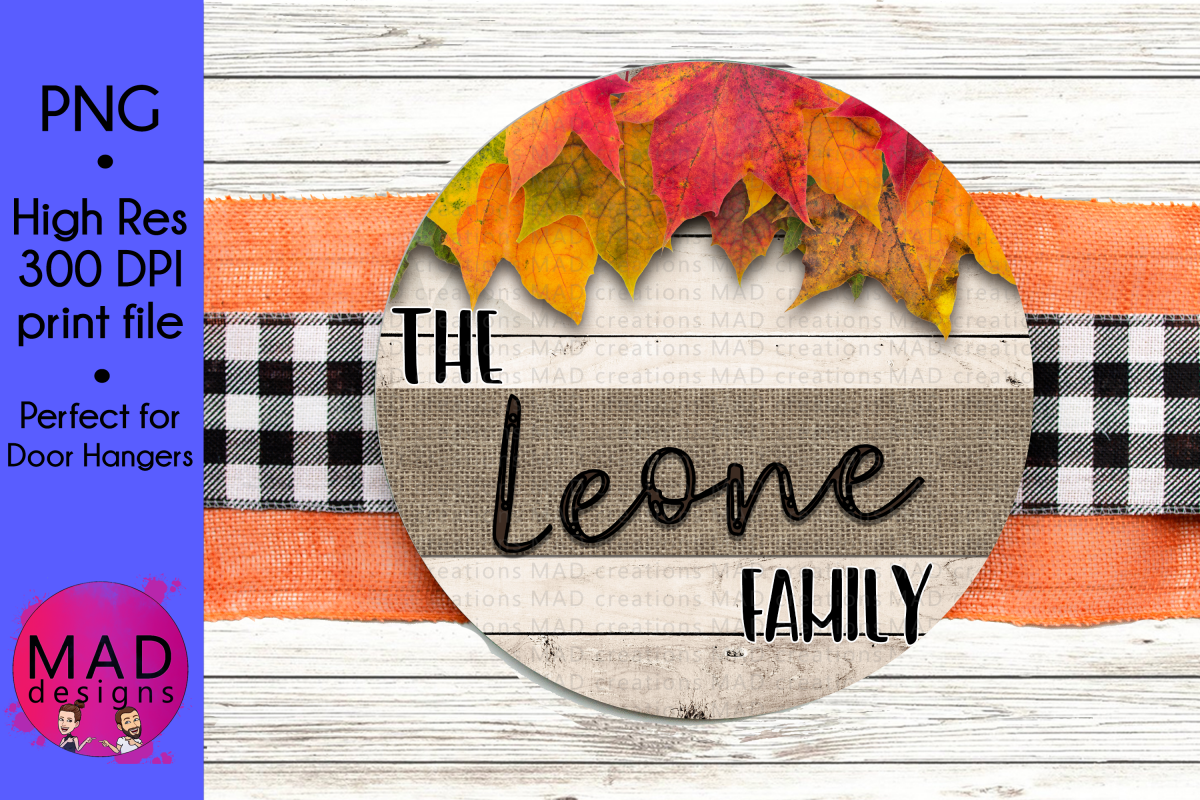 Add Your Own Text - Round Door Hanger Sign example image 1