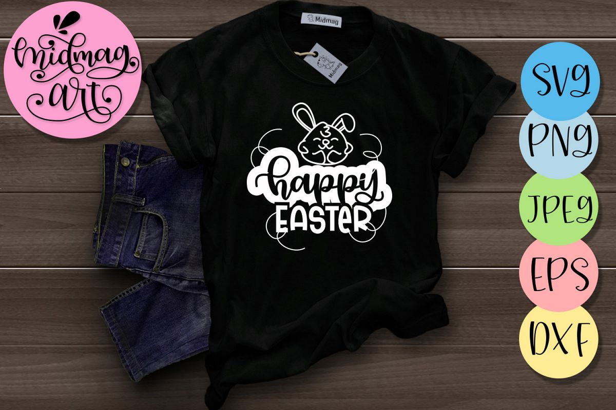 Happy Easter svg, easter svg example image 1