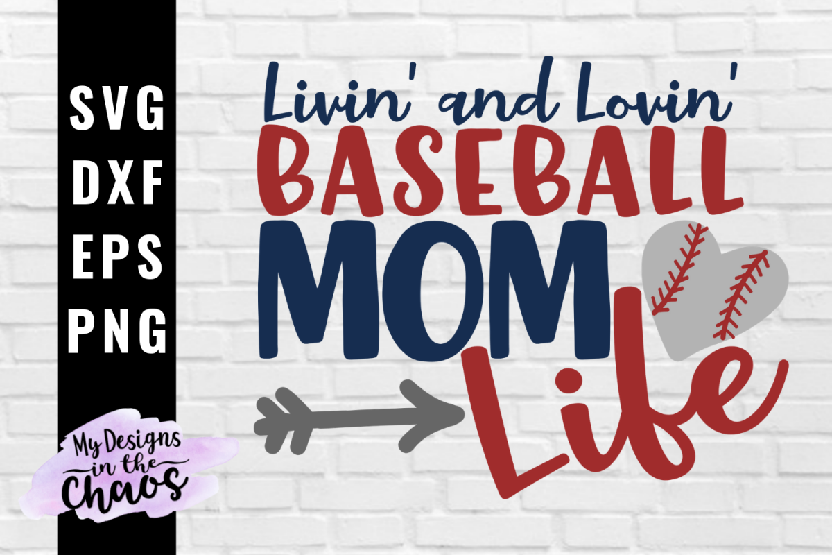 Baseball Mom Life SVG EPS DXF PNG | Baseball Life SVG
