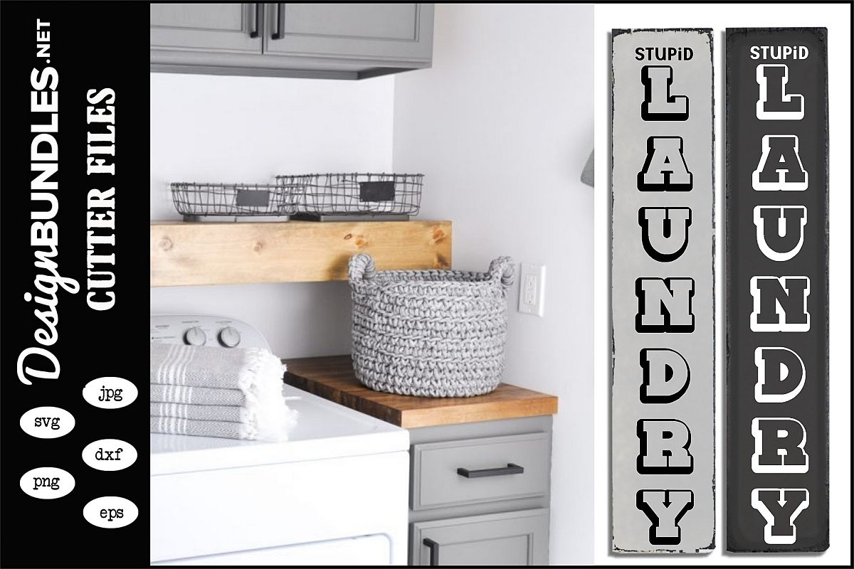 Stupid Laundry Vertical SVG example image 1
