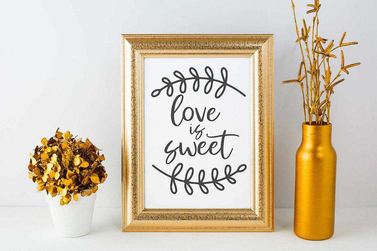 Love Is Sweet | Wedding |Wedding SVG Cut File example image 1