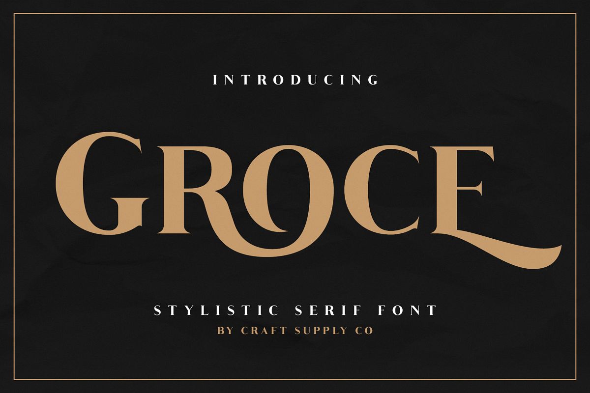 Groce - Stylistic Serif Font example image 1