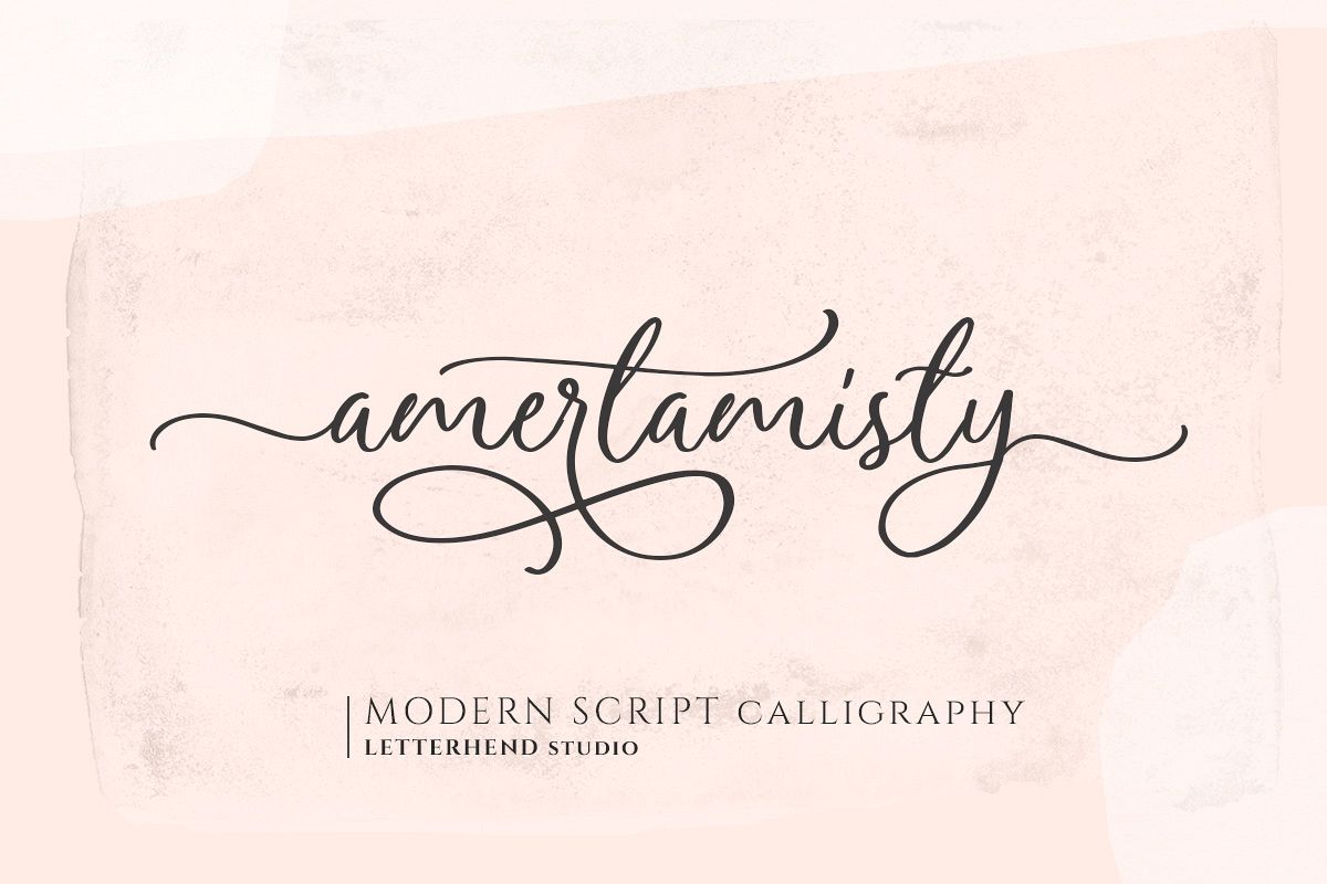 Amerta Misty Script example image 1