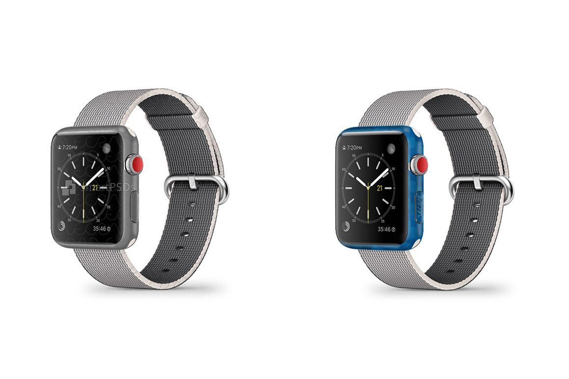 Apple Watch 38 mm Series 3 Vinyl Skin Design Mockup 2017 example image 1