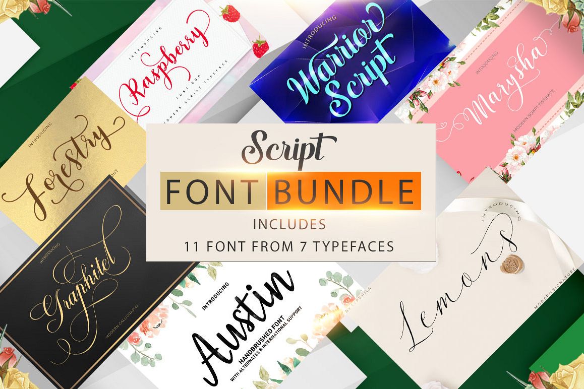 Script Font Bundle example image 1