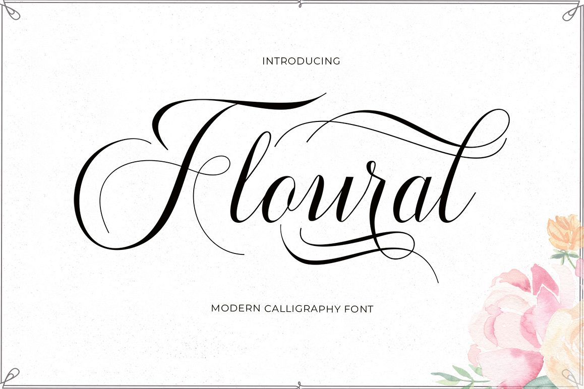 Floural Script example image 1