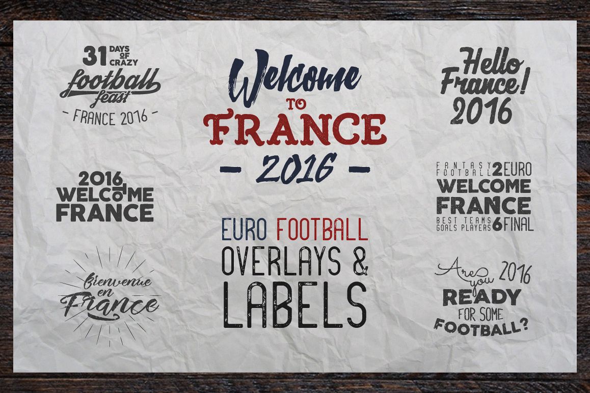 France 2016 Football Euro Labels example image 1