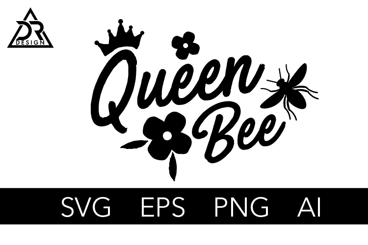 Queen Bee SVG Cut File example image 1