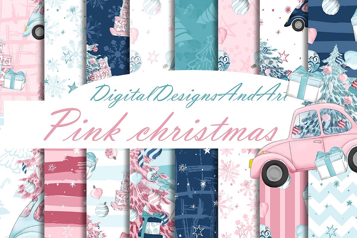 Pink christmas example image 1