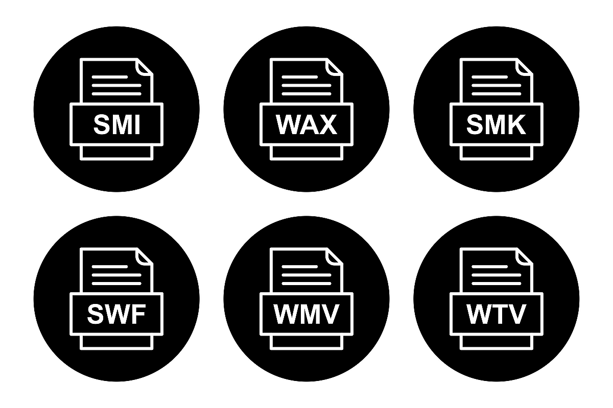 Set Of File Formats Icons example image 1