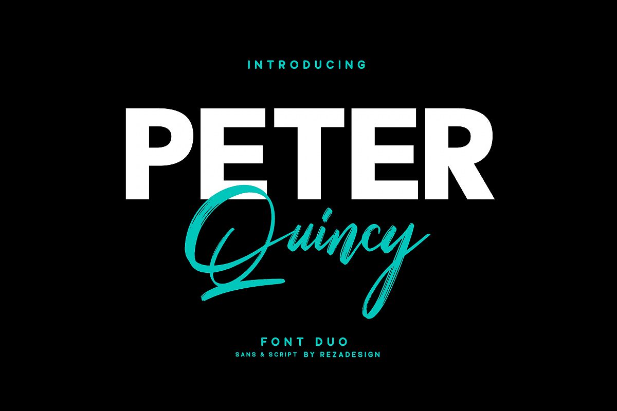 Peter Quincy - Font Duo example image 1